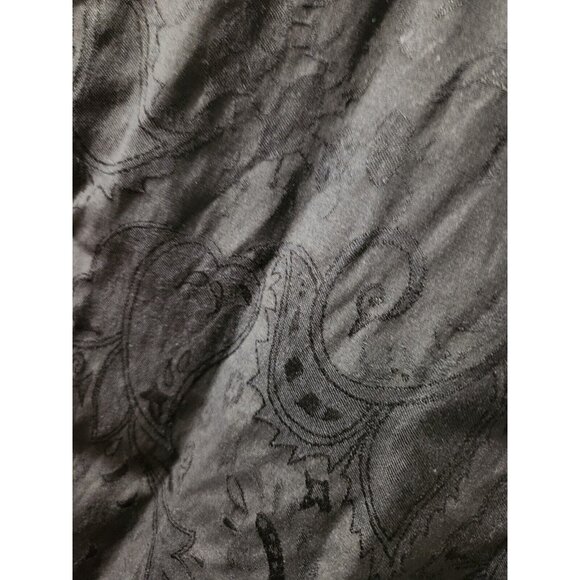 Au Noir Men Dress Shirt Black Long Sleeves Size 6 Pre-Owned - Picture 2 of 9